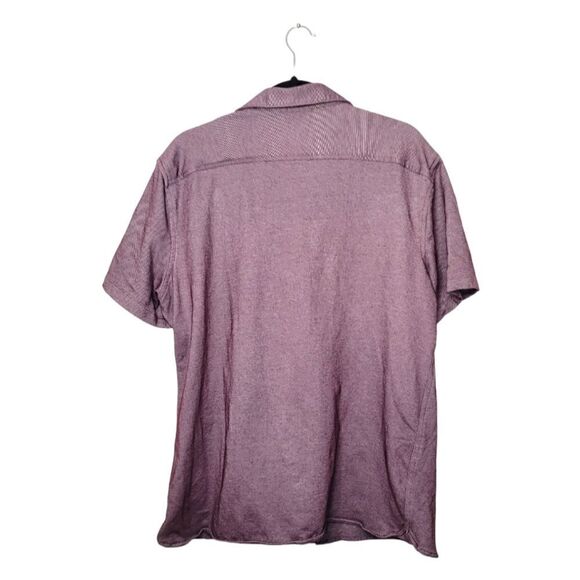 Perry Ellis Red Knit Button Front Polo Shirt - Picture 2 of 4